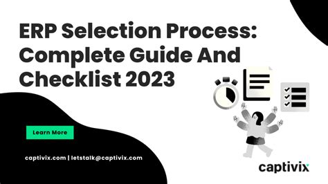 Erp Selection Process Complete Guide And Checklist 2023