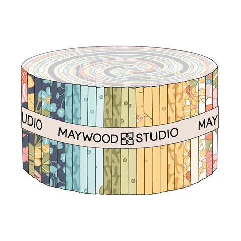 Maywood Studio Sunlit Blooms Jelly Roll St Massub Emerald City Fabrics