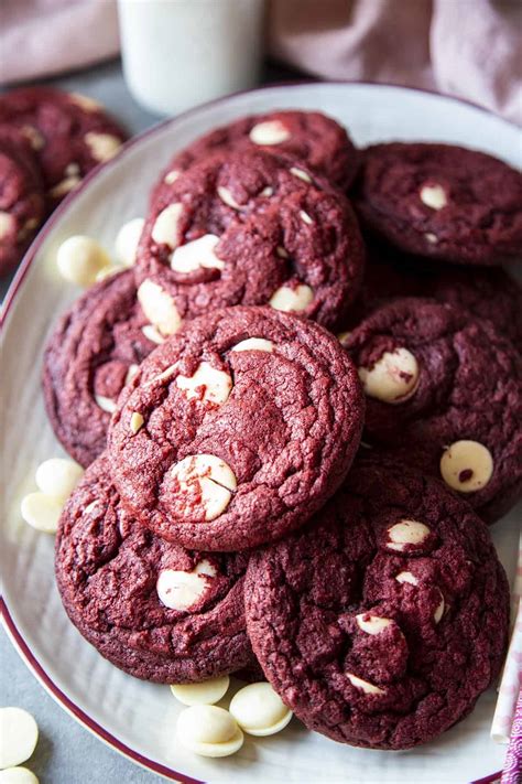 Red Velvet Cookies With White Chocolate Chips Wild Wild Whisk