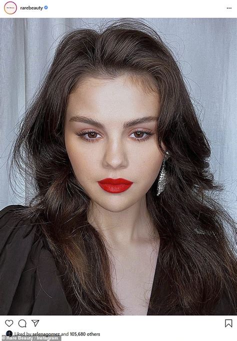 Selena Gomez Rocks Bold Red Lipstick For Rare Beauty Before Unveiling