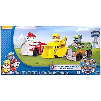 Amazon Com Paw Patrol Ready Race Rescue Mobile Pit Stop Playset Toys