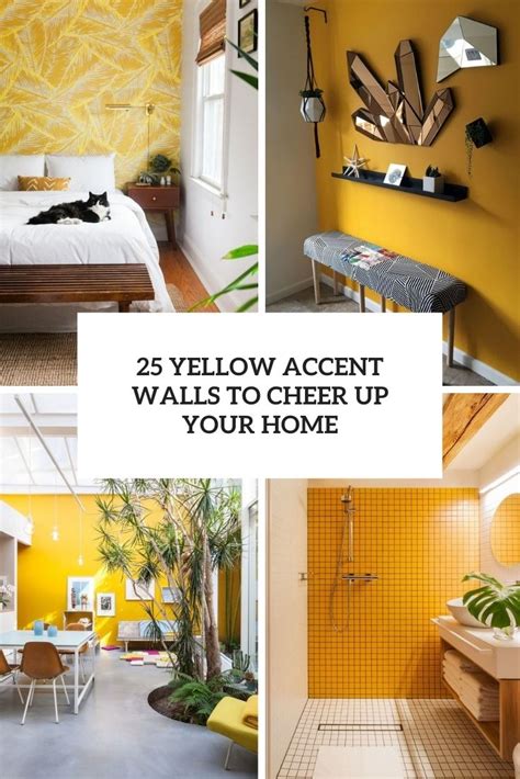 25 Yellow Accent Walls To Cheer Up Your Home Shelterness