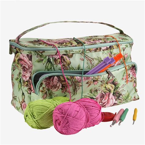 1xknitting Bag Organizer Yarn Storage Case For Crocheting Hook