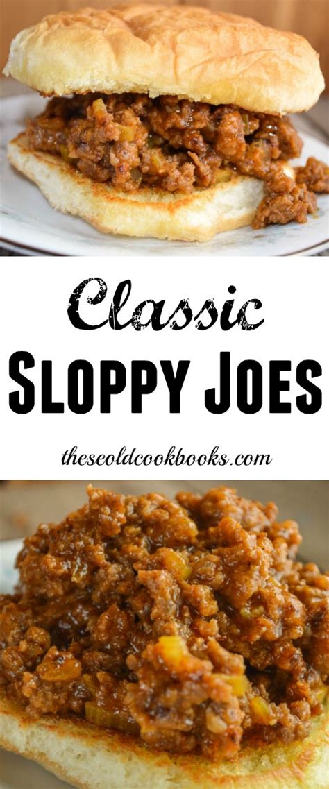 Serve with a large green salad and plenty of napkins! Classic Sloppy Joes