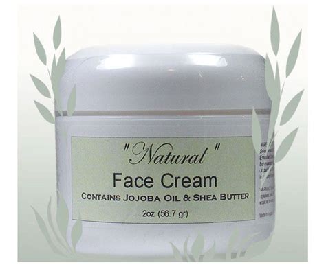 Natural Face Cream Homemade With Organic Shea Butter And Jojoba Oil