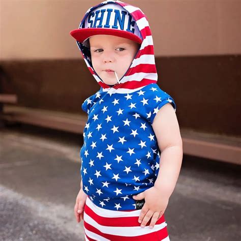 Fourth Of July Toddler Baby Boys Clothes 2pcs Newborn Baby Infant Boys