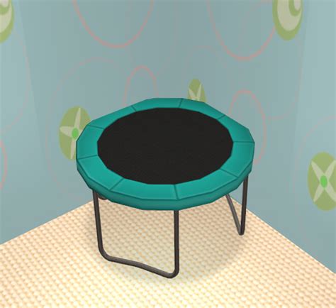 Mod The Sims The Sim Bouncer A Trampoline For Fun And Body Skill