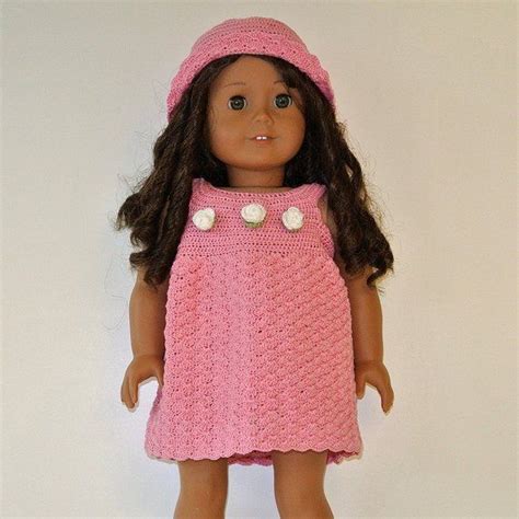 Instant Download Pdf Doll Crochet Pattern 36 Dress And Hat For