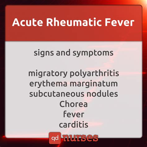 Acute Rheumatic Fever Qd Nurses