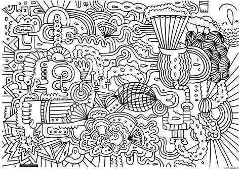 Inspiring printable coloring pages doodle art printable images. Adult Doodle Art Doodling 1 Coloring Pages Printable