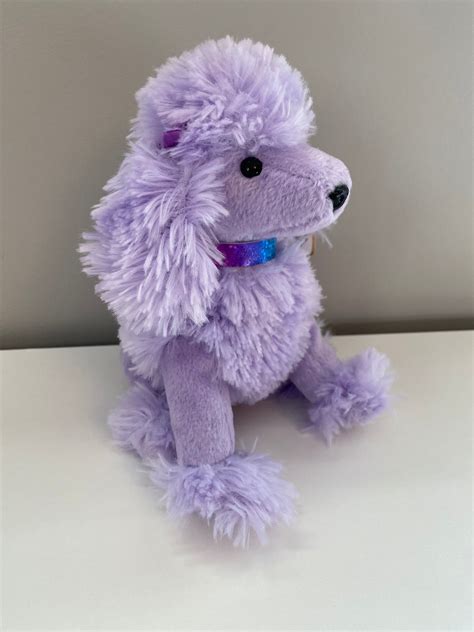 Ty Beanie Baby Demure The Purple Poodle 55 Inch Etsy