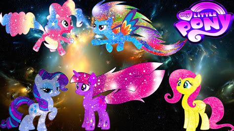 My Little Pony Mane 6 Transforms Into Galaxy Rainbow Ponies Princesses