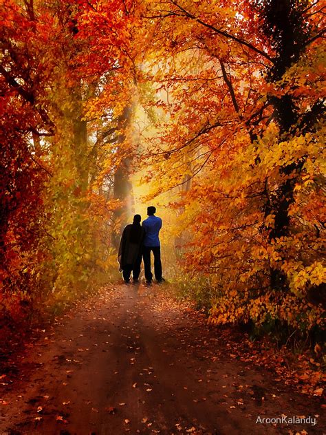Love In Autumn By Aroonkalandy Redbubble