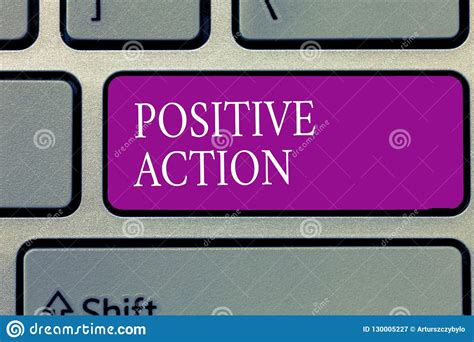 Conceptual Hand Writing Showing Positive Action Business Photo Text