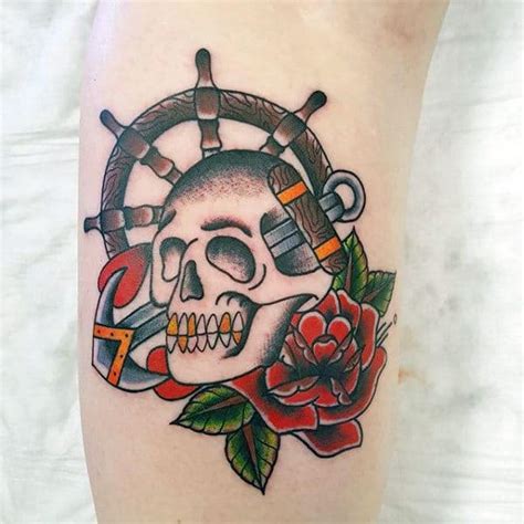 70 Traditional Anchor Tattoo Designs For Men - Vintage Ideas