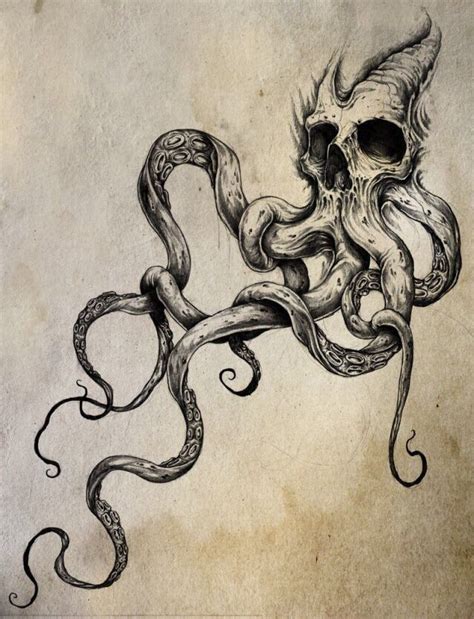Skulloctopus Octopus Tattoos Full Sleeve Tattoos Sleeve Tattoos