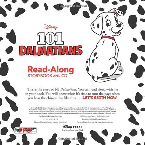 101 Dalmatians Read Along Storybook And Cd Picture Books