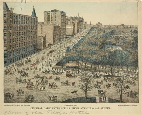Mid 19th Century Central Park 5th And 50th At The Nypl Central Park