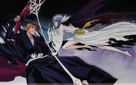 Anime Scan Series Bleach Ichigo Krosaki Fight Sword Girl Wallpaper