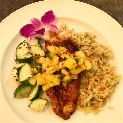 Add lime juice, salt and pepper, toss well, garnish with cilantro, and refrigerate, covered with plastic wrap. Chili Chicken with pineapple Mango Salsa | Recipe | Mango ...
