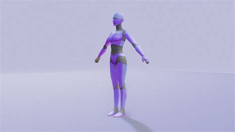 Animated Low Poly Female Humanoid Demo Character 3D Model By Hinxlinx