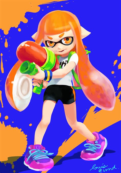 Inkling And Inkling Girl Splatoon And 1 More Drawn By Ruiveranda