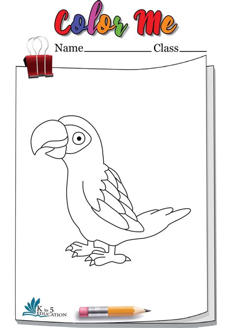 Parrot Coloring Book Free Download