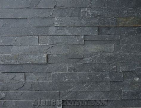 Gc 018 Black Slatecultured Stonestone Veneerwall Stone From China