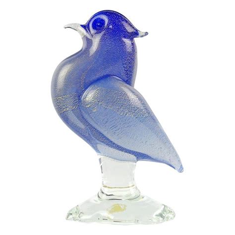 Bird Sculpture Animal Sculptures Venetian Glass Murano Glass Gold