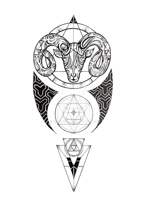 pin by shanna pretz on geometrical tattoos aries tattoo aries zodiac tattoos ram tattoo