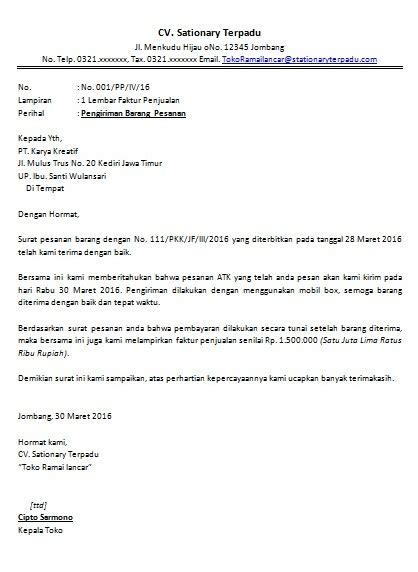 Nama surat pernyataan juga disebut sebagai judul surat sehingga anda bisa memilih salah satu penyebutan sesuai keinginan anda, namun yang terpenting bagian ini harus anda cantumkan, agar terdapat gambaran yang jelas sebelum membaca isi surat. Contoh Surat Pengiriman Barang | Cara Buat Surat