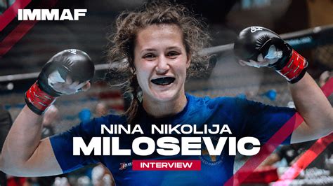 Nina Milosevic I Want To Put Mma On The Map In Serbia 2022 Immaf World Championships Immaf