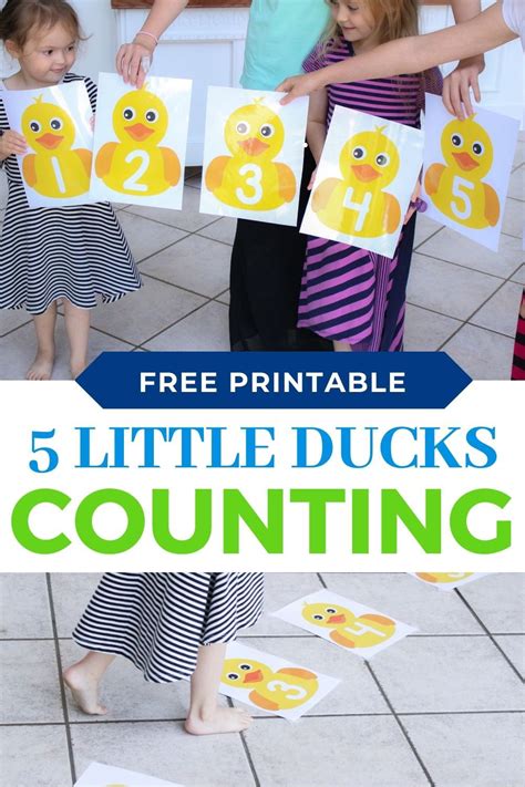 Five Little Ducks Printable Preschool Number Line Activity Life Over Cs
