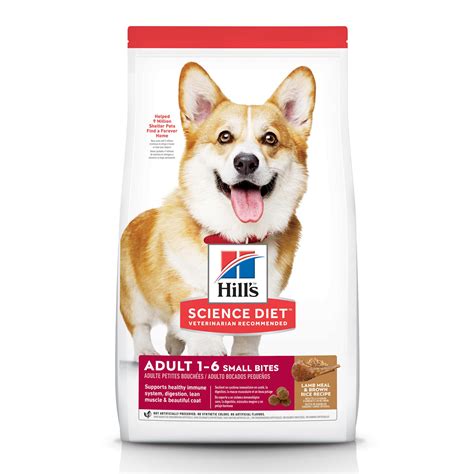 The chief ingredients that make the hills prescription diet dog food are rice, egg whites, chicken liver flavor, water, soybean oil, sugar, chicken, dried beet pulp, pork liver, rice starch, and carrots. Hill's Science Diet Advanced Fitness Small Bites Lamb Meal ...