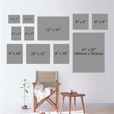 gallery frame black wall collection various sizes by picture that frame gallery wall living