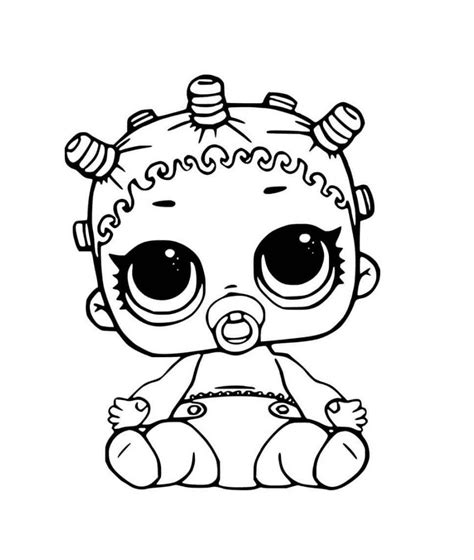 Lil Roller Sk8ter Lol Doll Coloring Page Free Printable