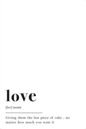 Love Definition Posters And Prints Uk