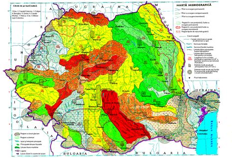Romania Live Harta Hidrologica Romania Harta Hidrografica A Romaniei