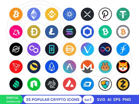 Cryptocurrency Icons Cryptocurrency Svg Cryptocurrency Logo Crypto