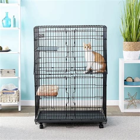 Midwest Collapsible Wire Cat Cage Playpen Cat Cages Cat