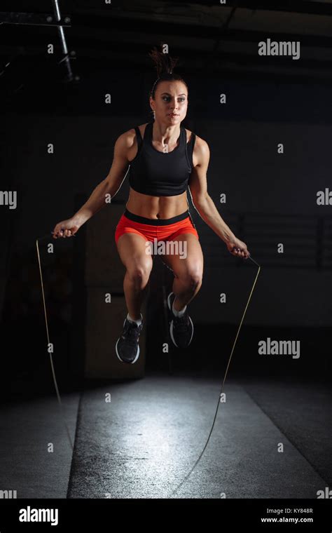 Woman Skipping Gym Hi Res Stock Photography And Images Alamy