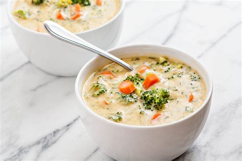 Cheesy Broccoli Soup With Kale And Carrot Good Life Eats