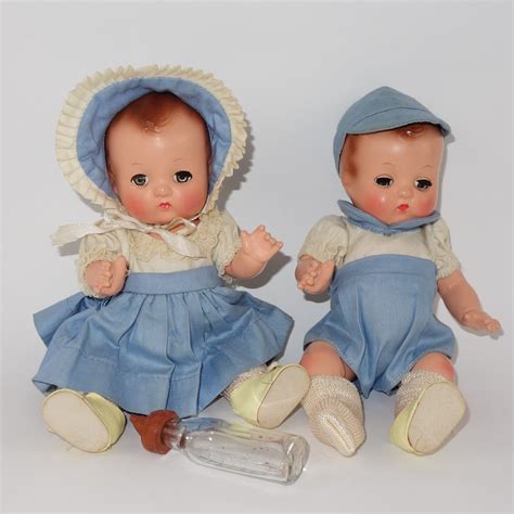 Vintage Effanbee Patsy Babyette Twin Composition Dolls Ebth