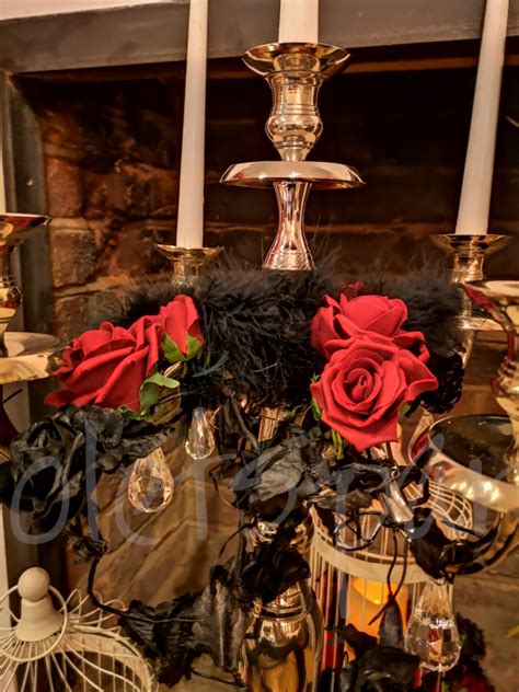 Masquerade Hollywood Themed Candelabra Table Decoration So Lets Party