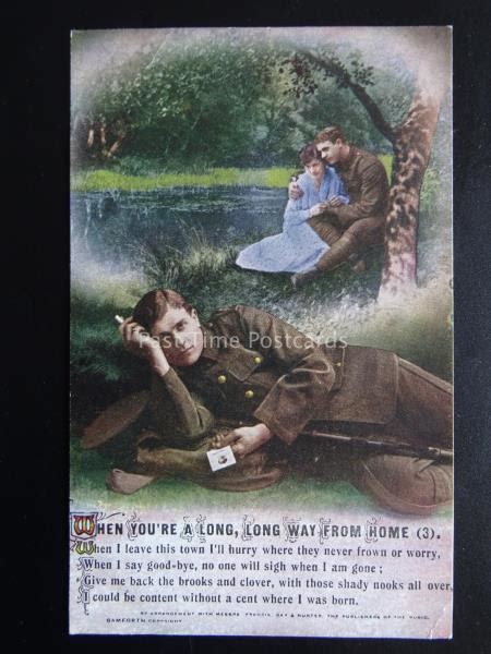 When Youre A Long Long Way From Home Ww1 Bamforth Song Cards Set Of