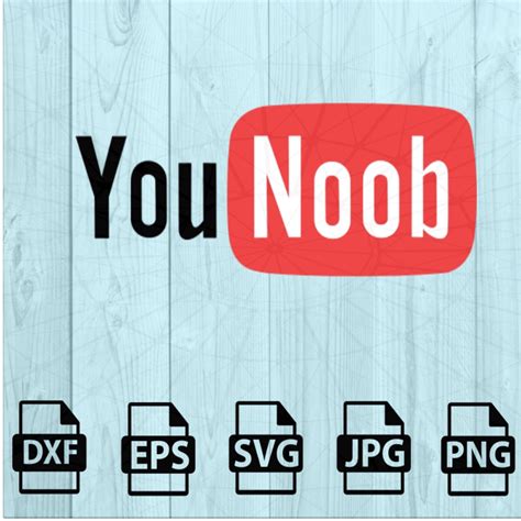 Logo Fun Logo Youtube Noob Logo Svg Download Logo Fun Etsy Canada