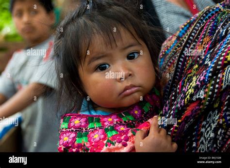Mayan Baby Panajachel Guatemala Stock Photo Alamy