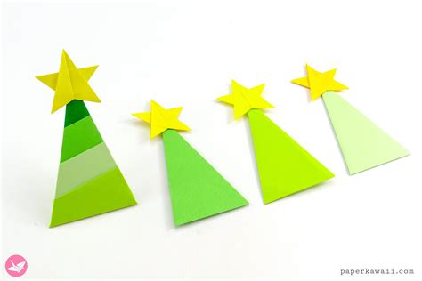 Origami Bild Printable Origami Christmas Tree Instructions