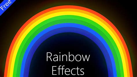 Rainbow Effects Chroma Key Green Screen No Copyrights Youtube