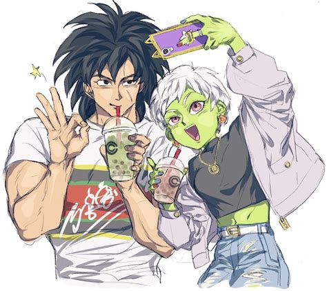 Cheelai チライ Chirai And Broly Dragon Ball Super Art Dragon Ball Artwork Dragon Balls